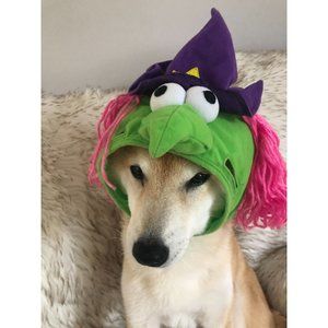 Dog Witch Hat Halloween Dogs Witches Costume Hat with Cuffs